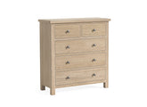 MC Oak 2+3 Chest - metal handles
